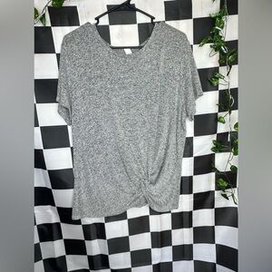 Old navy XL GRAY TOP WITH‎ KNOTT